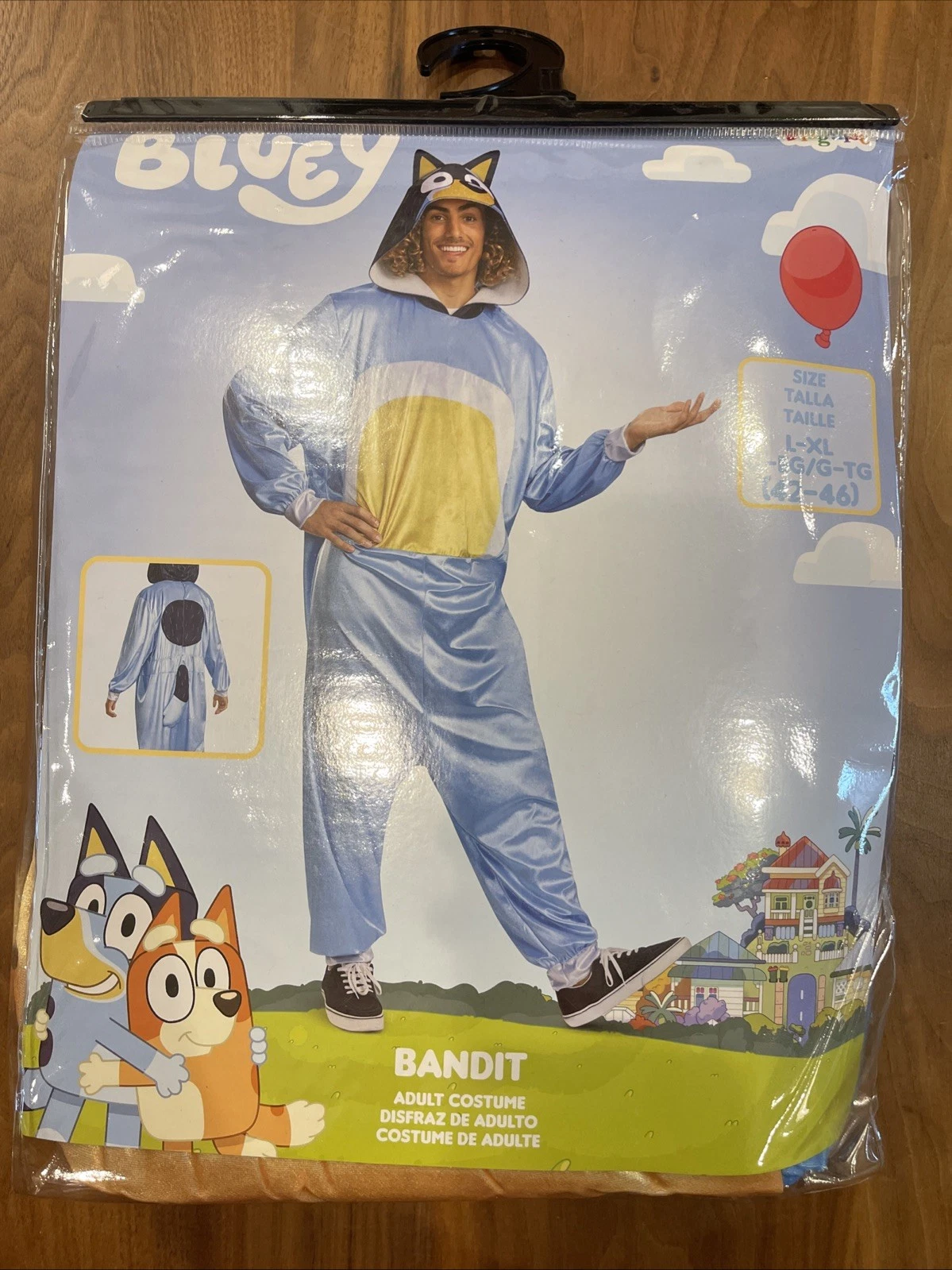 Bluey BANDIT Dad ADULT Mens Halloween Costume Size L/XL (42-46) RARE BRAND NEW ✨