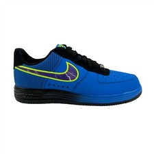 Nike Lunar Force 1 Leather Photo Blue Purple Black Mens Athletic Sneaker