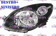 COPPIA FARI FANALE PROIETTORE DX+SX NERO RENAULT TWINGO 07>11 DAL 2007 AL 2011