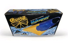 Churchill Makapuu Swim Fins - Yellow/Blue, Men  s ML 9-10.5 US , Bonus Mesh Bag