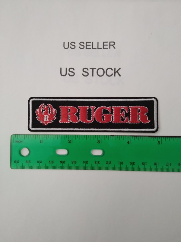 Ruger Patch 4.5 Inch Sew On Iron On Free Shipping 