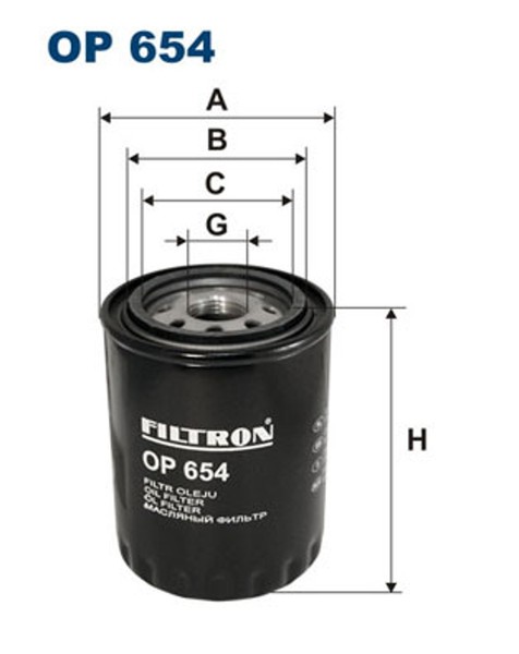 ÖLfilter Filtron OP 654 Anschraubfilter FüR Jaguar Bentley Aston XJ DB7 Xjsc X27-image