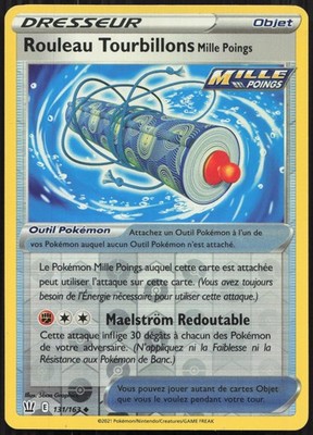 Pokemon Karte Rolle Wirbel 131/163 Reverse Kampfstile Französisch