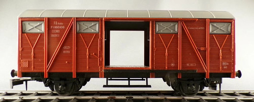 Lima 6741 Ech O 0 Fs Wagon Couvert 2 Uic Essieux Portes Coulissantes 1160106 Liv | Zustand: Occasion