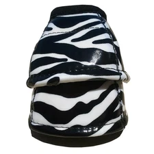 CE Classic Equine DY No Turn Designer Line Bell Boots - Purple Zebra