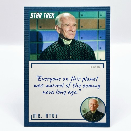 Mr. Atoz Star Trek TOS TCG Quote Promo Card #97 Sci-Fi Figure 2020 ...