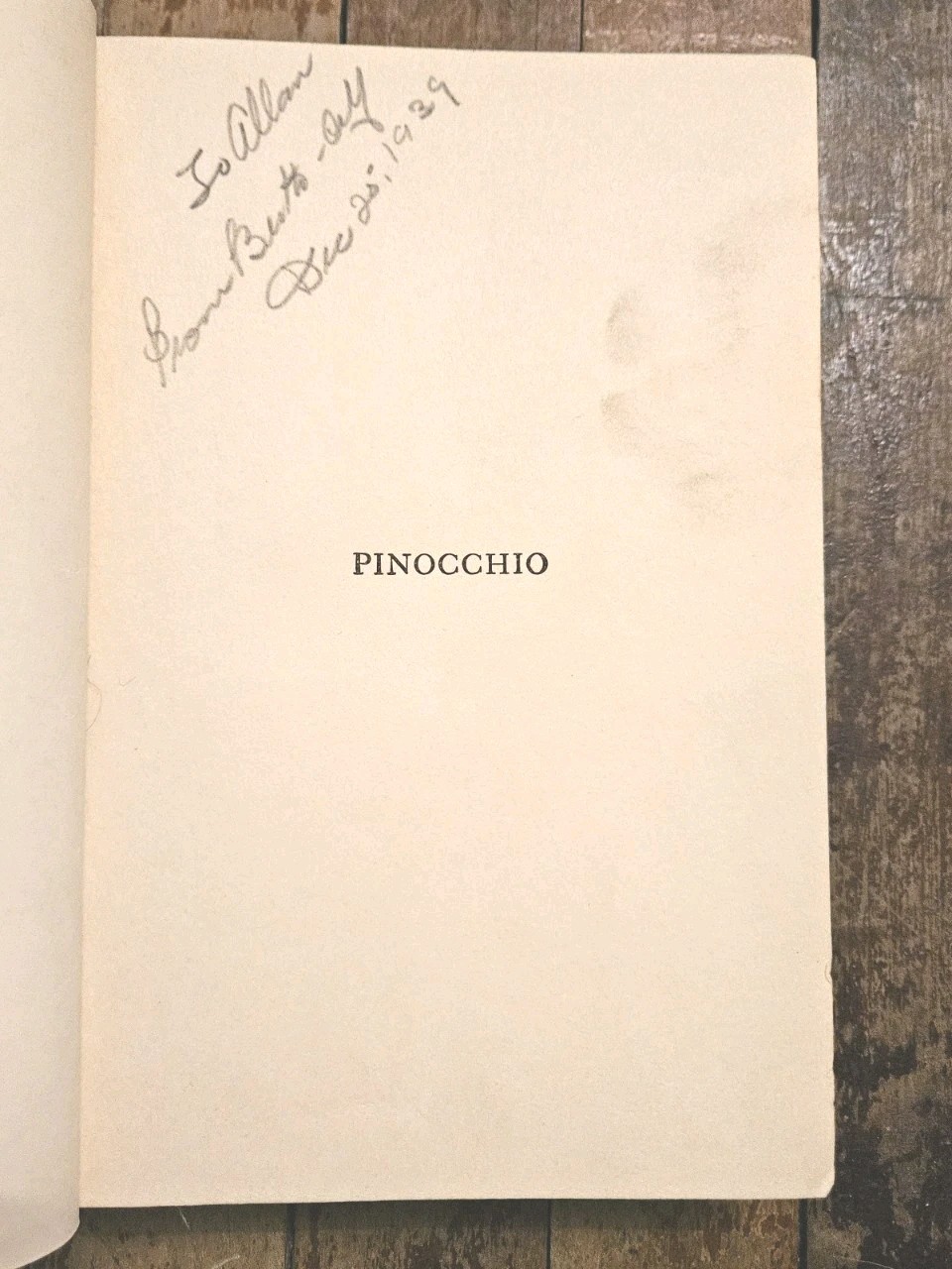 Early 1900s. Pinocchio by C. Collodi | Hardcover Antique Classic Book Orange