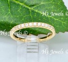 14k Solid Yellow gold diamond band ring. 0.33 ct  size 6.5 stackable  prong — photo 3