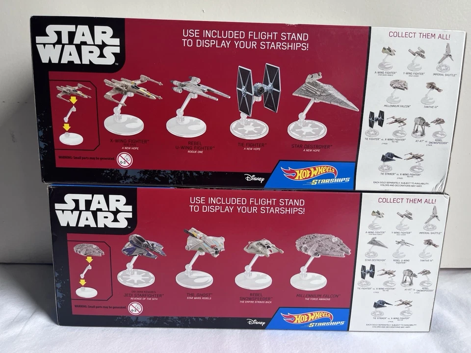 Hot Wheels Star Ships Disney Star Wars Hero Starship & Hero & Villain Starship Foto 4 de 4