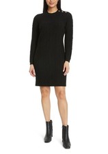 Nine West Women's Mini Sweater Dress Size Small Black NWT Free Shipping!