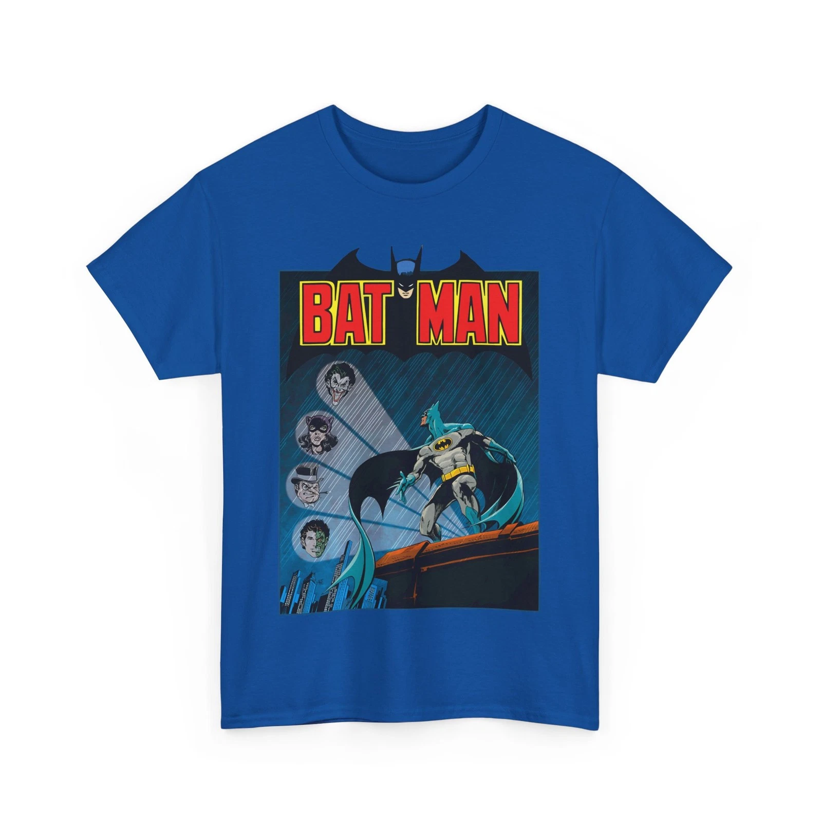 Batman T-Shirt - DC Comics - Catwoman, Joker, Two-Face, Penguin - Bronze Age Art