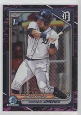 2024 Bowman Chrome Prospects Fuchsia Lunar Refractor /199 Enrique Jimenez 1d0h
