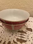 Vintage White Red Gold Porcelain Footed Rice Bowls Made In Taiwan ROC Set of 2 — photo 4