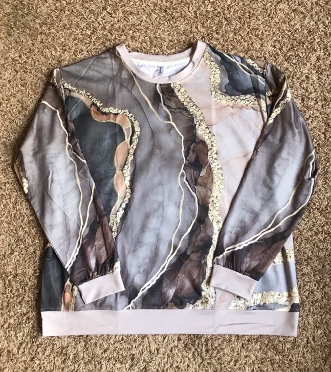 Multi-colored PIXIE LADY Women’s Pullover Sz Medi… - image 1