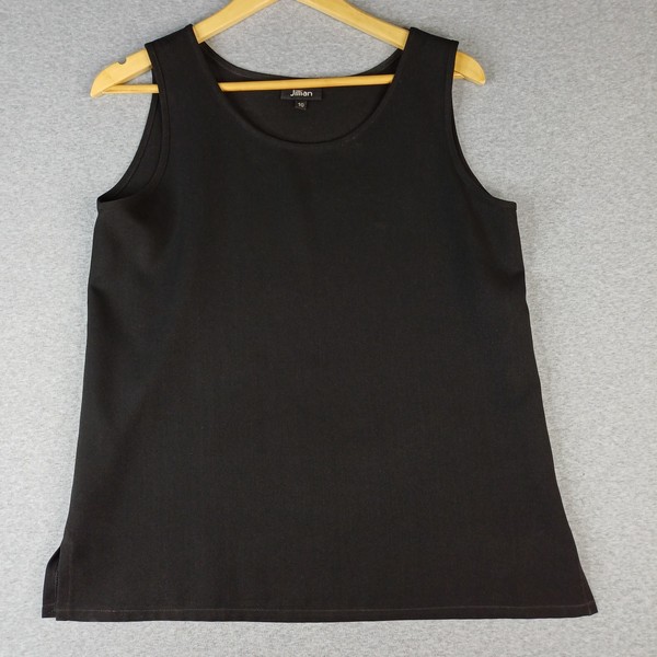 Jillian Tank Top Womens 10 Black Sleeveless Classic Wardrobe Staple Work Office