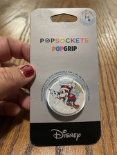 Disney Mickey Mouse Santa Christmas Snow Globe PopSocket PopGrip Phone Holder