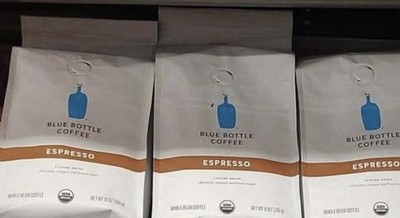 4 ct Blue Bottle Coffee Espresso Whole Bean Organic 12 oz B45 Retails $66