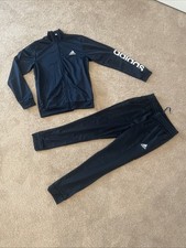 Men  s Adidas 2pc Set Tricot Jack PANTS Tracksuit - Navy -  43 