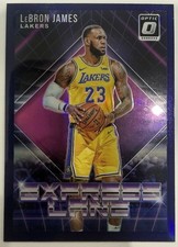 LEBRON JAMES 2018/19 PANINI OPTIC EXPRESS LANE PURPLE PRIZM REFRACTOR #4 MINT BV