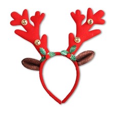 Myuilor Reindeer Antlers Headband Christmas and Easter Party Headbands Deer Red