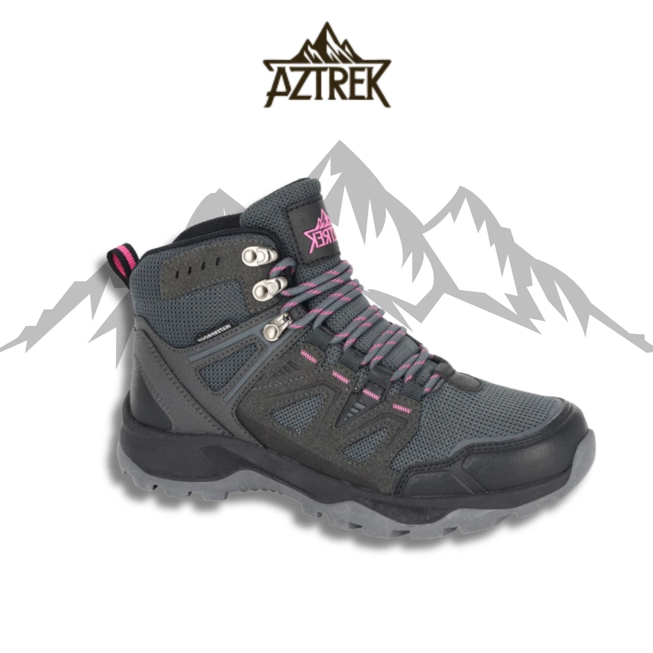 Womens Aztrek Ankle Waterproof Trail Walking Boots Hiking Mesh Ladies