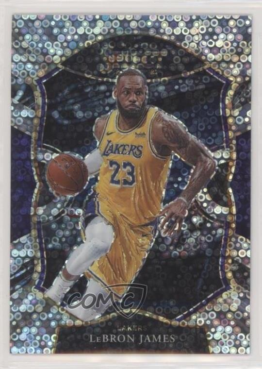 2020-21 Panini Select Concourse Disco Prizm LeBron James #23 n0j
