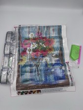 New 12x16 in. Flowers in a Bucket Diamond Art Kit