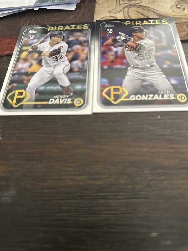 2024 Topps Series 1 - Nick Gonzales #168 (RC) & Henry Davis #295 Pirates