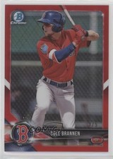 2018 Bowman Chrome Prospects Red Refractor 2/5 Cole Brannen #BCP154 13iq