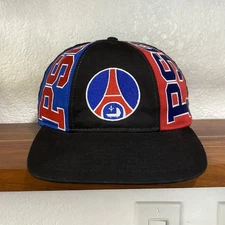 Vintage PSG Paris Saint Germain Football Soccer SnapBack Hat 1990s Amcap