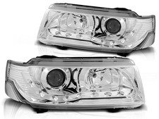 Scheinwerfer Set mit Tagfahrlicht Optik für VW Passat B4 BJ 11/93-05/97 Klar Chr