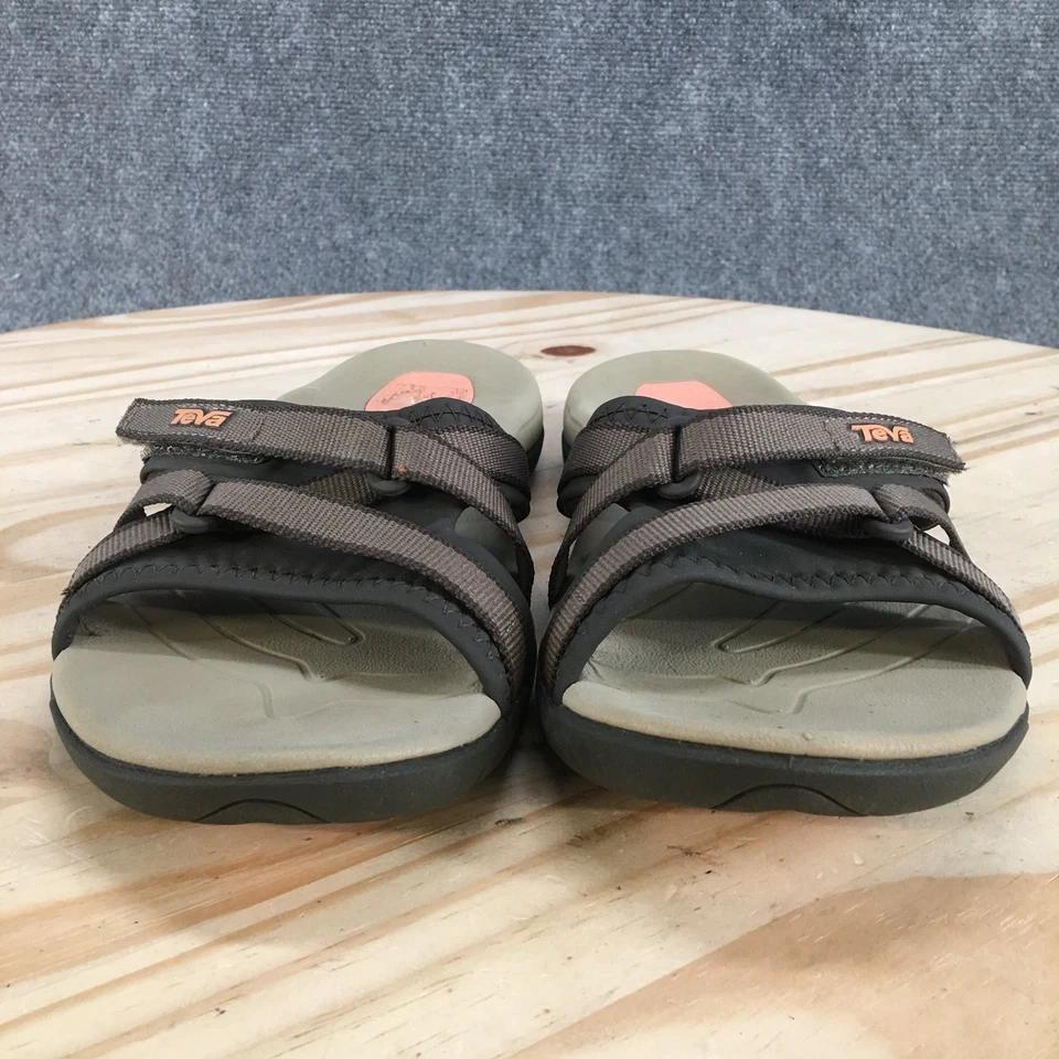 Teva 凉鞋女式 6 Tirra 休闲懒人平底拖鞋 1003990 棕色面料 — 第 4/4 张图片
