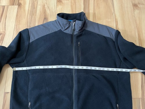 Eastern Mountain Sports EMS Mens XL Fleece Zip Up Outdoor Black & Gray - Picture 4 of 7