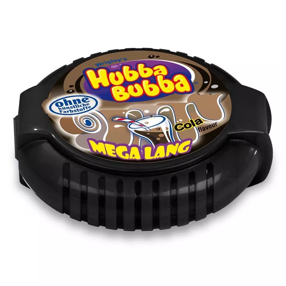 HUBBA BUBBA Tape Mega Long chewing gum on a roll COLA flavor -FREE SHIPPING