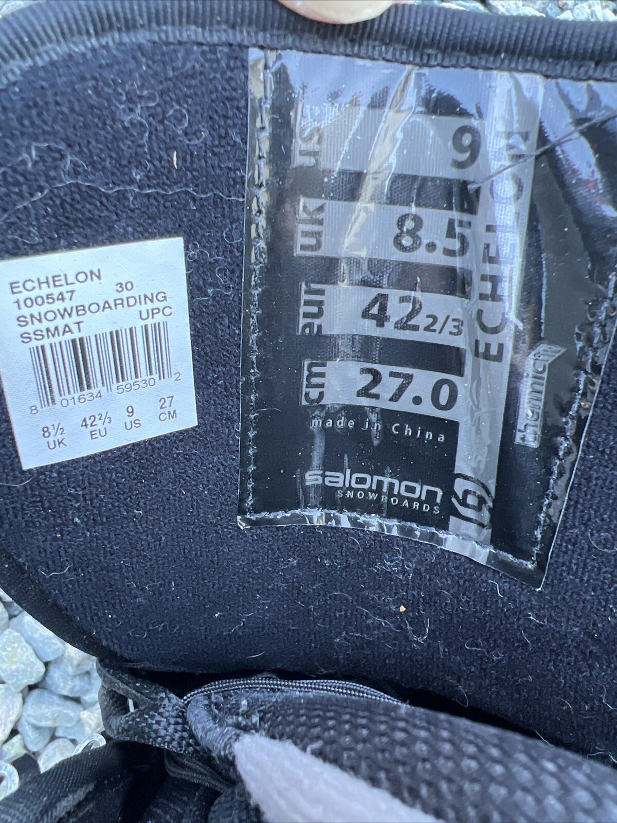 Stivali Snowboard Salomon Source Uomo Taglia 9 Nero Thermicfit Echelon ✅