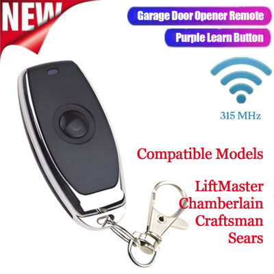 For LiftMaster 371LM 1-Button Security+ Garage Door Opener Remote Control 315MHz