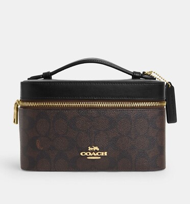 COACH ★コスメケース 在庫確認ください CW727 NWT Coach Cosmetic Case In Signature Canvas CW728/CW727 | eBay