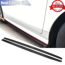 For AUDI TT MK2 8J 2013-2014 TTS 2008-2013 Carbon Fiber Side Skirt Extension Lip