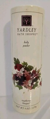 Yardley Body Bath Powder Vintage Talc Talcum Raspberry Bouquet Oz 75%  Full
