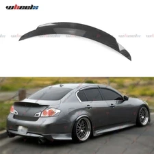 FOR 09-13 INFINITI G35/G37/G25/Q40 SEDAN CARBON LOOK DUCKBILL TRUNK SPOILER LIP