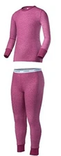 Indera Youth Performance Polyester Rib Knit Set with Silvadur, Pink, X-Large
