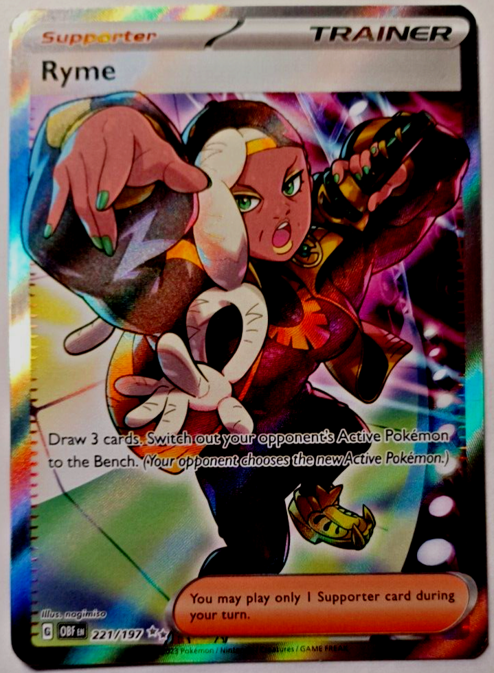 その他 rei Ryme - 221/197 - Obsidian Flames - Holo – Card Cavern