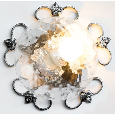 Outdoor Wrought Iron Ceiling Light Model Ivy Diameter 25cm Wall Blows