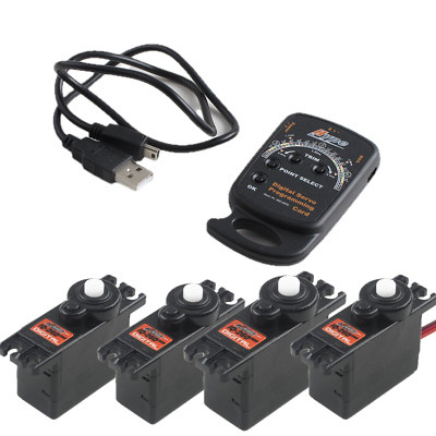 Sparset 4 Midi Servo IQ 260BB Digital Flächenservo Programmiergerät GWS