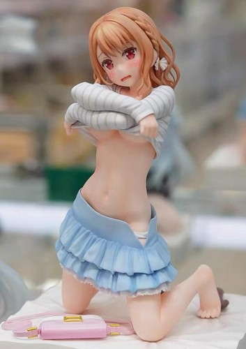 Ecchi Anime Girl Figure 19cm Cute PVC Statue Model with Box Collectible New& - Picture 3 of 4
