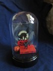 Small Cloche Dome w/ Cat, fake Cat book, Cat Picture, & Jack 'o' Lantern, ~5.5" — photo 3