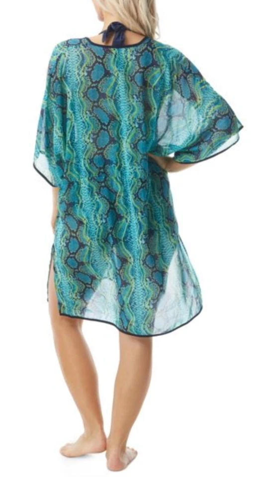 Traje de baño COCO REEF CONTOURS estampado de serpiente caftán encubrimiento talla S/M pequeño/mediano Foto 2 de 2