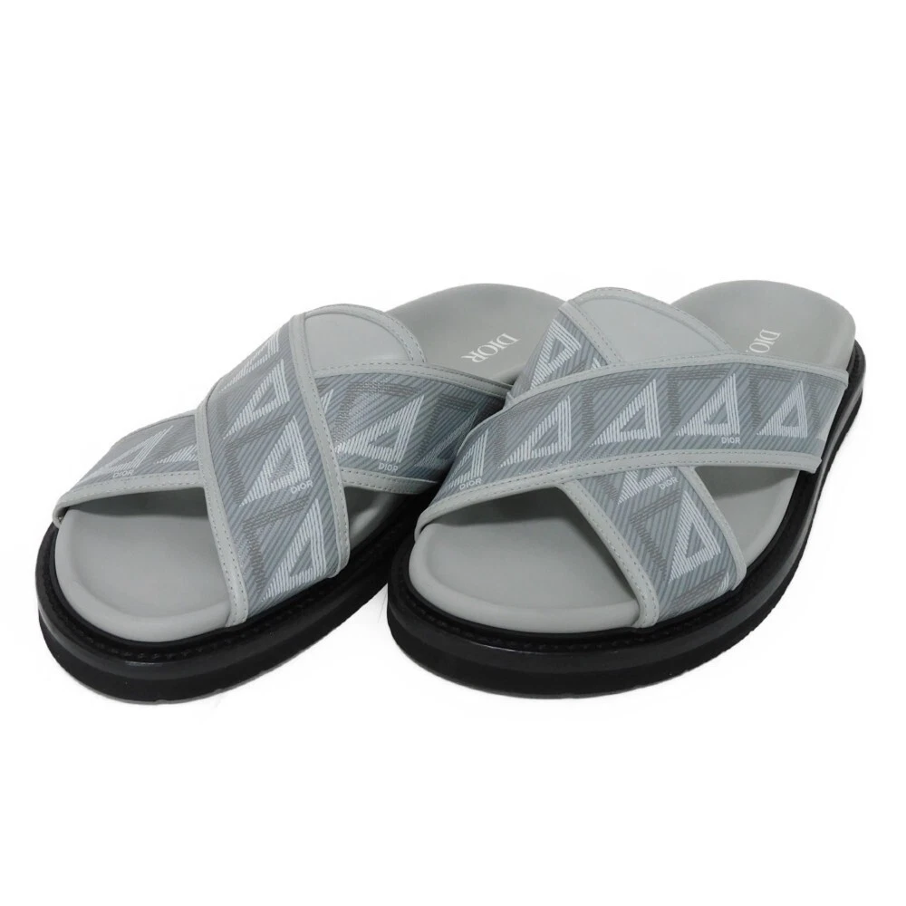 AUTHENTIQUE Sandales Dior Aqua 3SA112ZPP_H868 42 Logo Cuir de veau lisse 10,6
