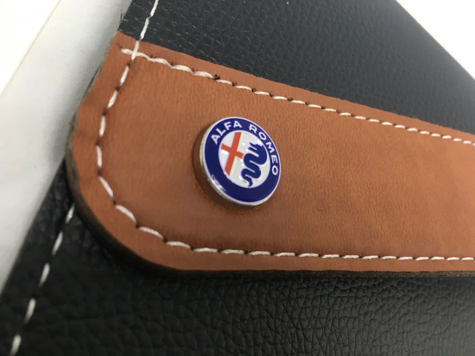 PORTA DOCUMENTI Auto Per ALFA ROMEO Portadocumenti Libretto Finta Pelle - Immagine 2 di 4