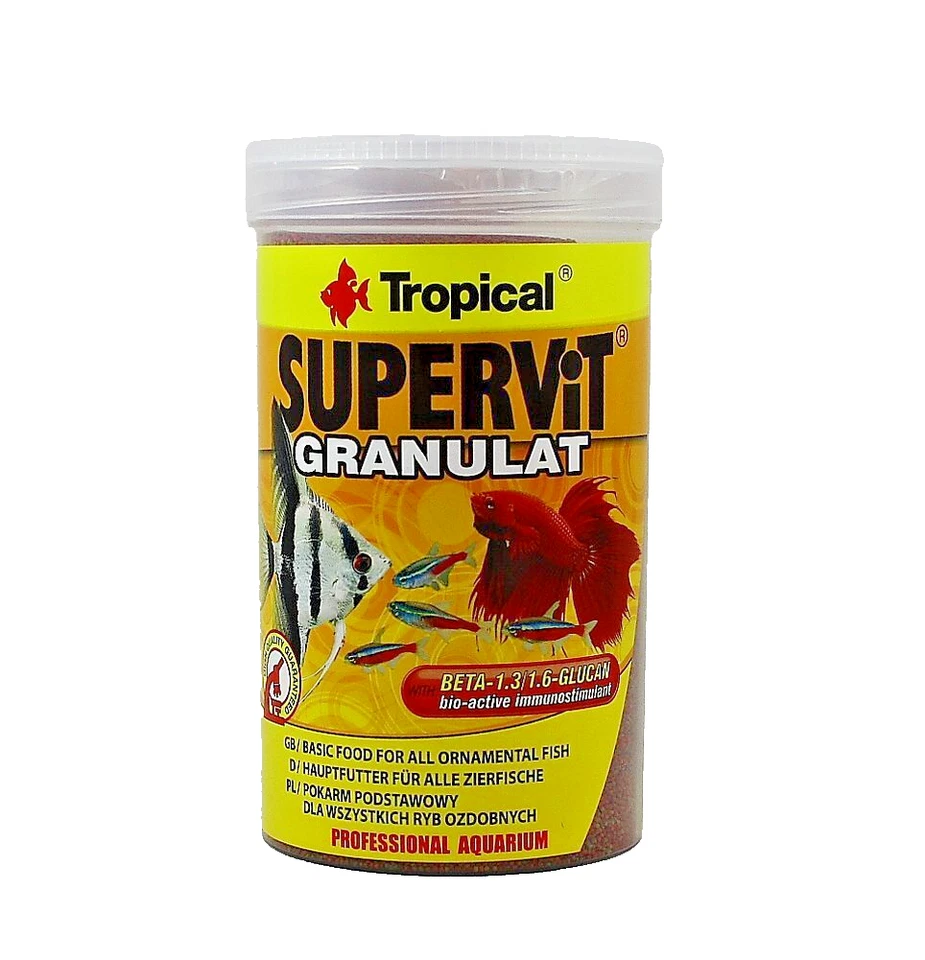 Supervit Granulat Tropical 1000ml Futter für kleine Zierfische 20,99€/L
